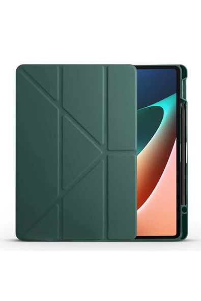 Xiaomi Mi Pad 5 / 5 Pro Uyumlu Kılıf Kalem Bölmeli Standlı Kılıf (TR) - 4