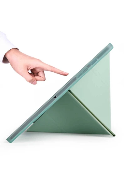 Samsung Galaxy Tab A7 10.4 T500 T505 T507 Uyumlu Kılıf Kalem Bölmeli Standlı Kılıf (TR) - 5