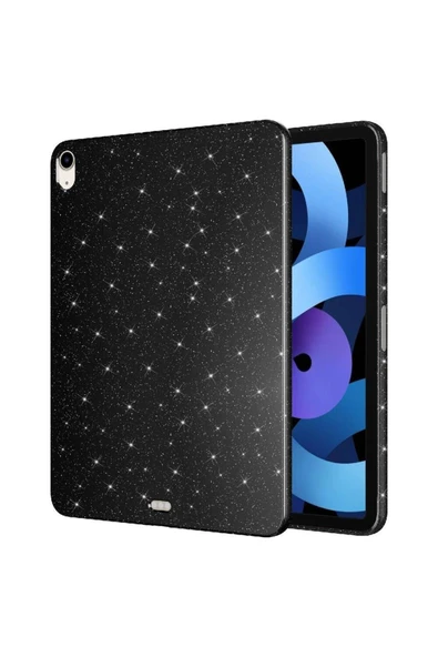 Apple iPad 10.9 2022 (10.Nesil) Kılıf Kamera Korumalı Simli Renkli Parlak Silikon Kapak (Koton) - 3
