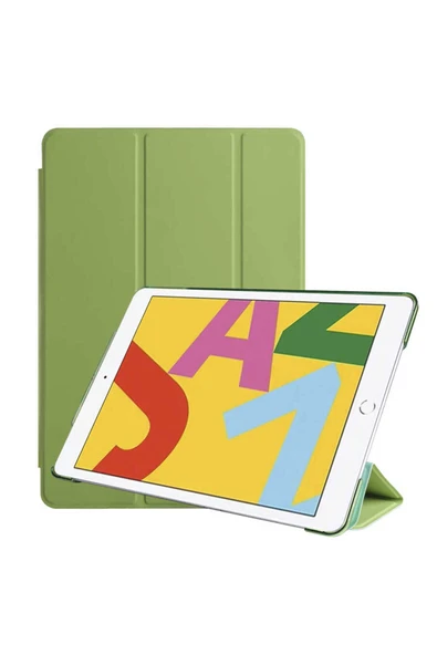 Ipad Pro 10.5 (7.NESİL) Kılıf Arkası Silikon Pu Deri 360 Koruma (SC.)