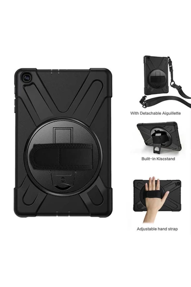 Ipad Air 3 / Pro 10.5 Kılıf Askılı Standlı Tank A2152 A2123 A2153 A2154 A1701 A1709 A1852 (defender) - 4