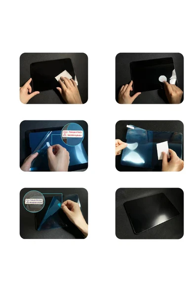 5 Air Uyumlu Kağıt Hisli Mat Davin Paper Like Tablet Ekran Koruyucu-renksiz - 4