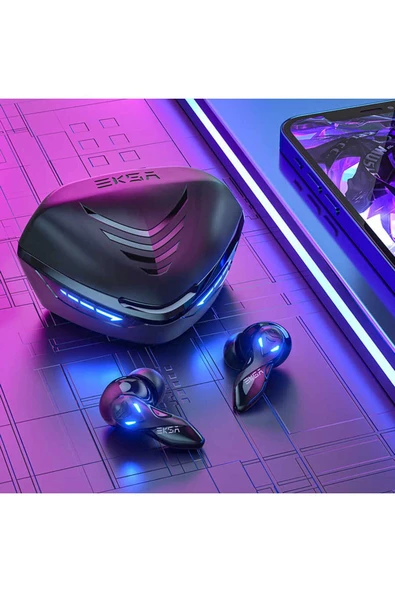 Led Işıklı Pil Durumu Göstergesi IPX4 Suya Dayanıklı (Eksa GT1 Cobra Bluetooth Kulaklık) - 2