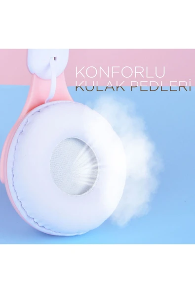 Hafif ve Portatif Kolayca Katlanıp Taşınabilir Dizayn Kulak Üstü Bluetooth Kulaklık (M6 Pro) - 4