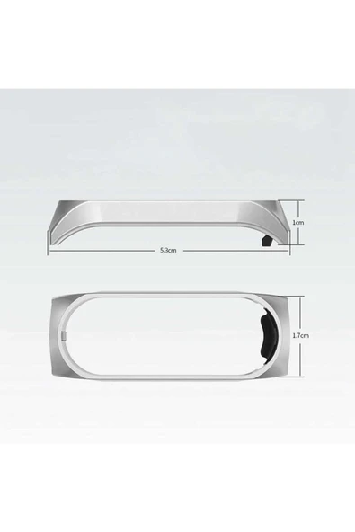 Xiaomi Mi Band 4 / Mi Band 3 Metal Kordon Paslanmaz Çelik Örgü Tasarımlı (KRD-01) - 3
