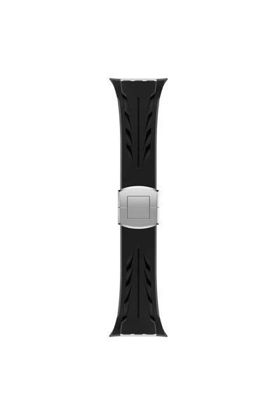 Apple Watch 44mm KRD-127 Metal Tokalı Silikon Kordon-Kırmızı - 5