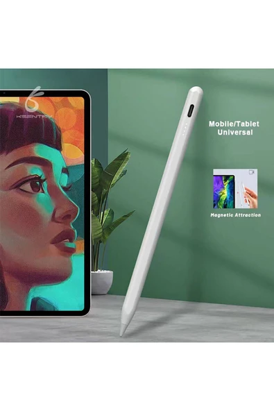 Heptekiletişim Pencil 14 Universal Stylus Dokunmatik Kalem-beyaz - 2