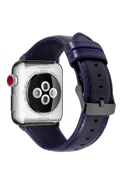 Apple Watch 42mm Luxury Leather Deri HEPTEKİLETİŞİM Kordon-NO9 - Resim 4