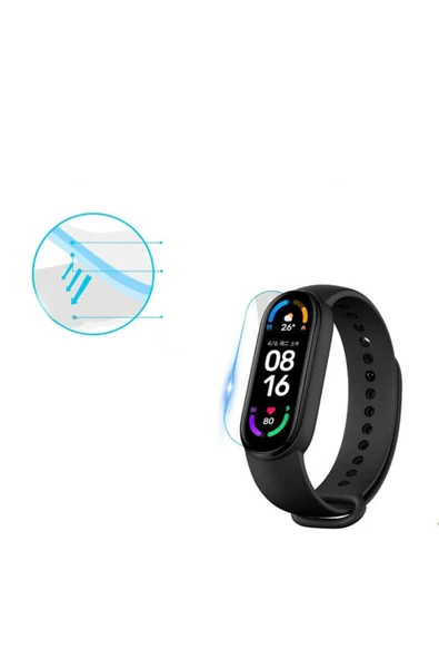 Xiaomi Mi Band 7 Ekran Koruyucu Kavisli Silikon Yapılı Nano (narr Tpu Body) - 5