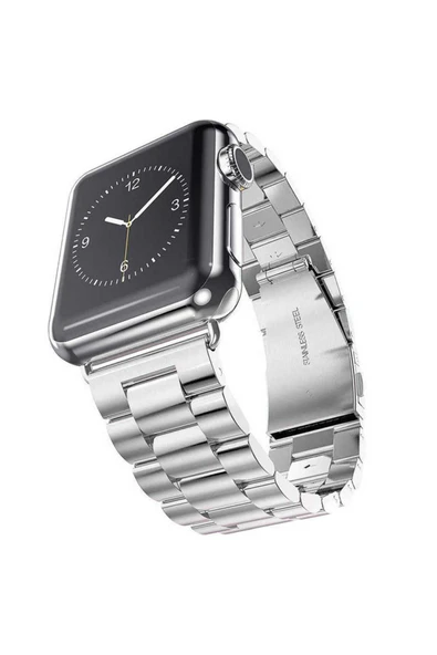 Apple Watch Ultra 49mm Kordon Krd-04 Metal Strap Kayış Clo- Gümüş