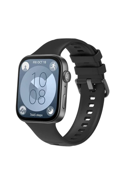 Huawei Watch Fit 3 Band Serisi Kordon Silikon Strap Kayış (Klasik) - 2