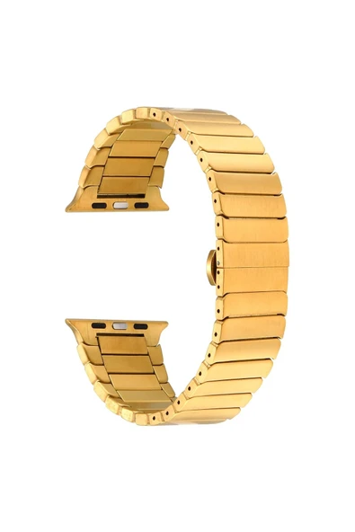 Apple Watch 7 45mm Kordon Krd-79 Metal Strap Kayış Clo- Gri - Resim 4