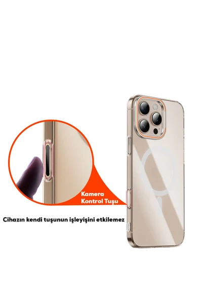 Apple iPhone 16 Serisi Uyumlu Metal Alaşımlı Hassas Dokunmatik Kamera Denetim Butonu Koruyucu (HT) - 4