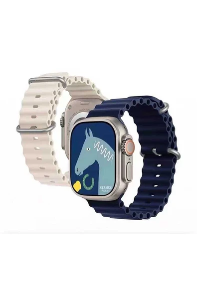 Watch 2/3/4/5/6/7/8/se/nike 38mm 40mm 41mm Silikon Kordon Tasarım (KRD-75) Uyumlu - Resim 3