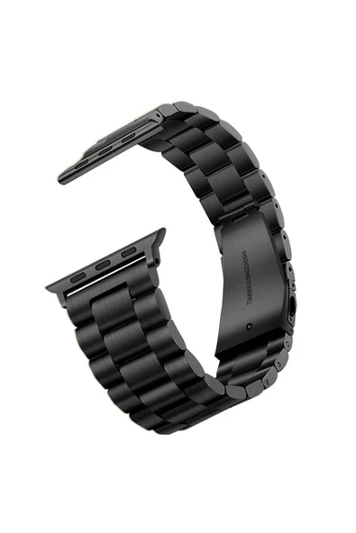 Apple Watch 2/3/4/5/6/7/8/9/se/ultra/nike 42mm 44mm 45mm 49mm Metal Kordon Tasarım (band-04) ürün görseli