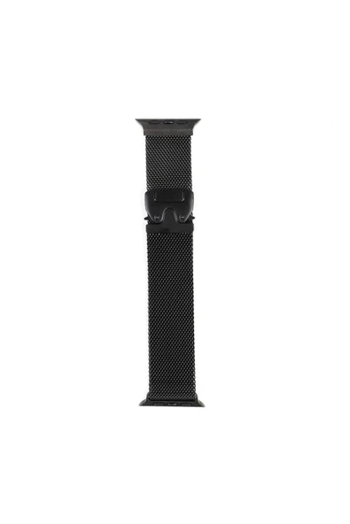 Apple Watch 10 46mm Kordon Metal Hasır İşlemeli Tasarım (KRD-25) - 4