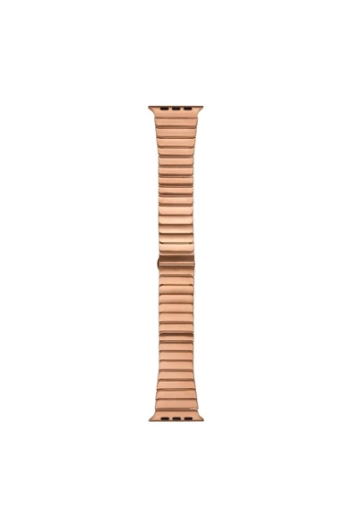 Apple Watch 7 41mm Kordon Krd-79 Metal Strap Kayış Clo- Gri - 5