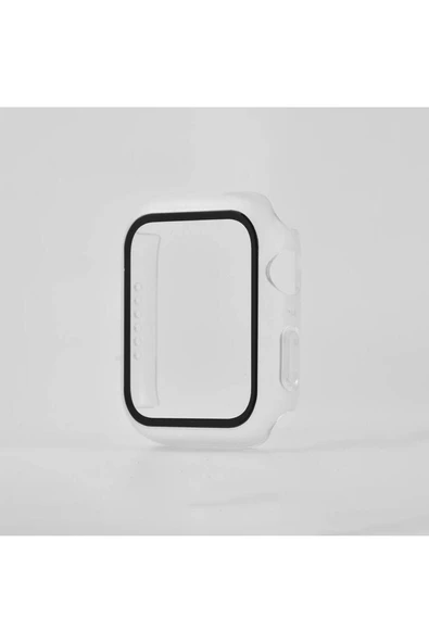 Apple Watch 44mm Kasa ve Ekran Koruyucu Tam Kaplayan Eğimli Darbe Emicili (01) - 2