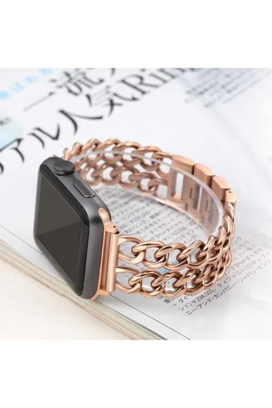 Apple Watch 42mm Cowboy Metal Heptekiletişim Kordon-gold - 2