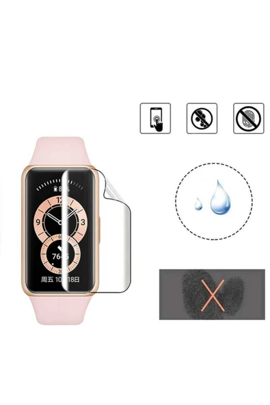 Huawei Band 6 Ekran Koruyucu Kavisli Silikon Yapılı Nano (narr Tpu Body) - 3