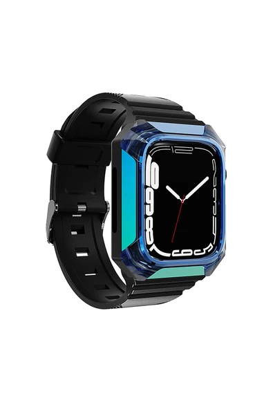 Watch 2/3/4/5/6/7/8/se/ultra/nike 42mm 44mm 45mm 49mm Silikon Kordon Kasa Koruyuculu (KRD-88)