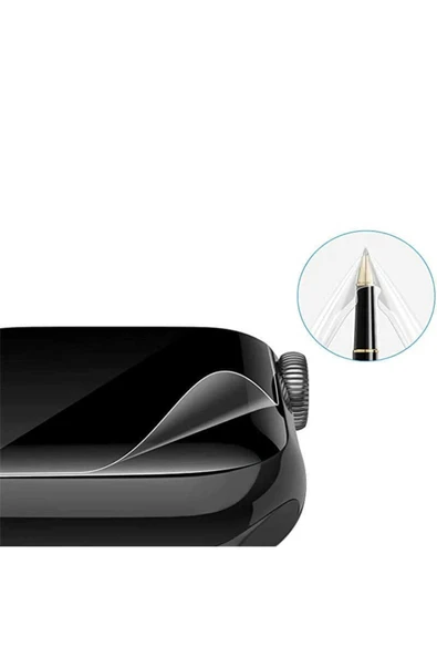 Watch 7 45mm Ekran Koruyucu Kavisli Silikon Yapılı Nano (NARR TPU BODY) - 3