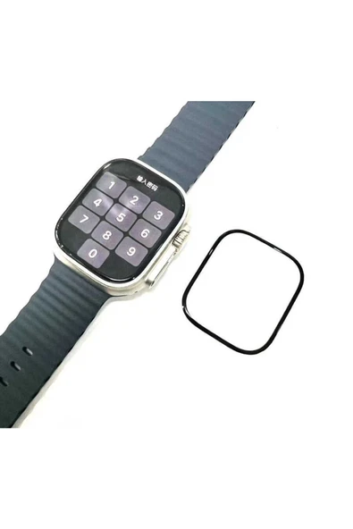 Watch Ultra 49mm Ekran Koruyucu Kavisli Tam Kaplayan Koruma (PMMA) - 2