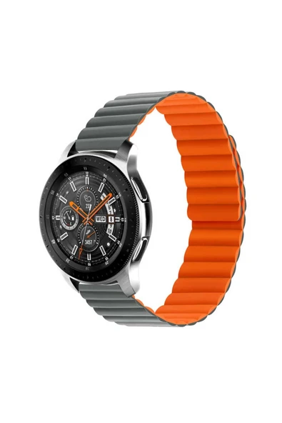 Samsung Galaxy Watch 42mm Mıknatıslı Kordon Çift Renk Tasarım (KRD-52)