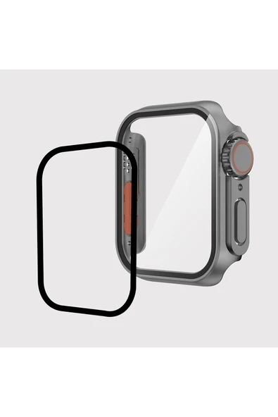 Watch 42mm Saati Watch Ultra 49mm Görüntüsüne Çeviren 360 Kasa Dönüştürücü Ve Ekran Koruyucu - 3
