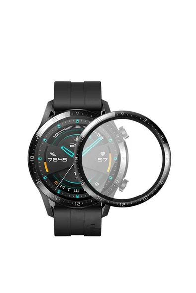 Huawei Gt2 46mm Ekran Koruyucu Kavisli Tam Kaplayan Koruma (pmma) - 2
