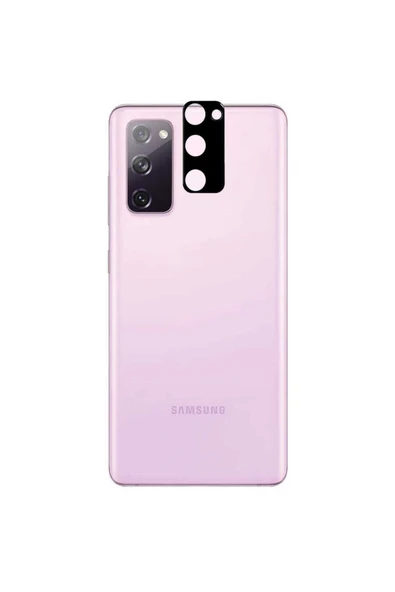 Samsung Galaxy S20 FE Kamera Lens Koruyucu Siyah Çerçeveli Korunaklı (3D K.C) Siyah - 2