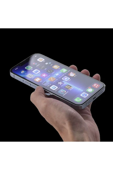Apple Iphone 14 Pro Max Ekran Koruyucu Kolay Uygulama Aparatlı Cam Koruyucu /hadid- Siyah - 4