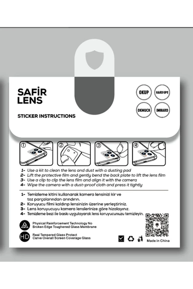 Apple iPhone 12 Safir Kamera Lens Koruyucu (KOLAY TAKMA APARATLI) CL-11 Gümüş - 4