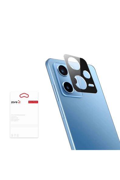 Xiaomi Redmi Note 12 Pro 5G Kamera Lens Koruyucu Siyah Çerçeveli Korunaklı (3D K.C) - 2