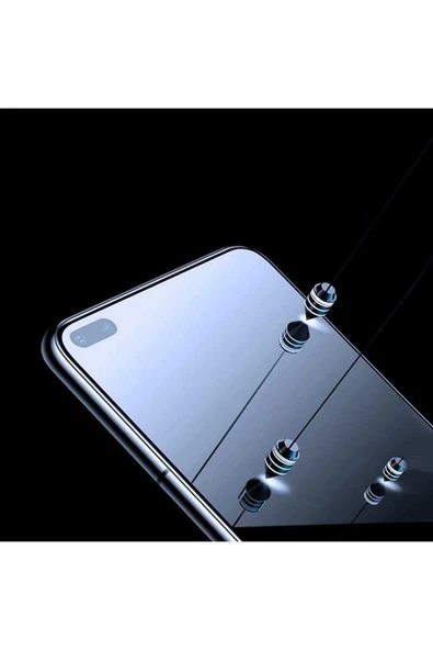 Oppo Reno 4 Lite Ekran Koruyucu Kırılmaya Dayanıklı Cam Koruyucu /Muzy-5d- Siyah - 5