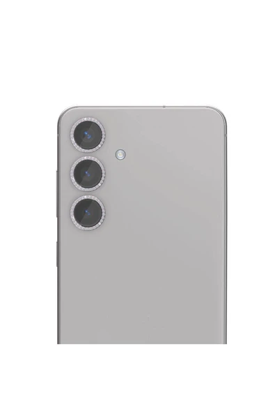 Samsung Galaxy S24 Uyumlu Diamond Kamera Lens Koruyucu Cam Filmi, Mor - 3