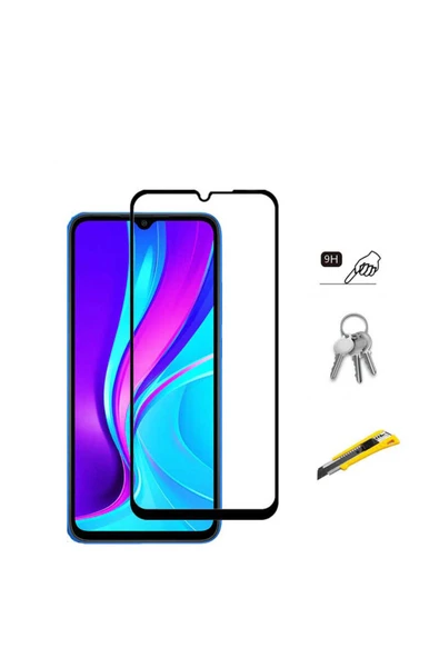 Samsung Galaxy A12 Ekran Koruyucu Kırılmaya Dayanıklı Cam Koruyucu -muzy-5d! Siyah - 5
