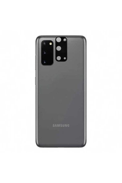 Samsung Galaxy S20 Kamera Lens Koruyucu Siyah Çerçeveli Korunaklı (3D K.C) Siyah - 2