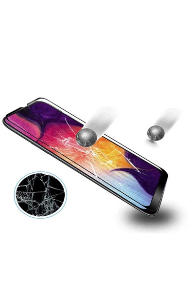 Huawei P30 Lite Ekran Koruyucu Tam Kaplayan Tamperli Cam Kavisli Kaplama /DAVİN 5D- Siyah - 4