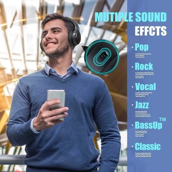 BERIBES Kulak Üstü Bluetooth Kulaklık - 3