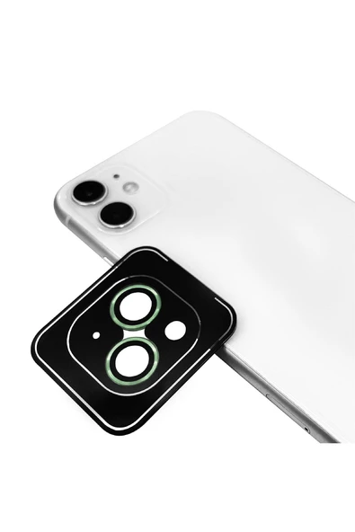 Iphone 12 Mini Safir Kamera Lens Koruyucu -kolay Takma Aparatlı! Cl-11 Açık Yeşil