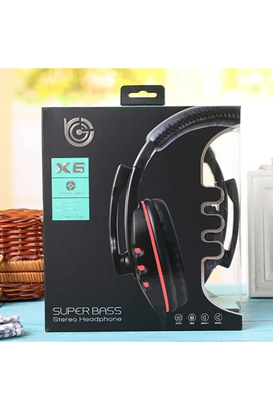 Hafif Portatif Kolayca Katlanıp Taşınabilir Dizayn Kulaklık (X6 Oyuncu Kulaklığı 3.5mm) - 4