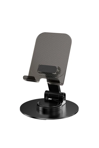 Taşınabilir Katlanabilir 360 Dönebilen Karbon Çelik Tasarımlı Telefon ve Tablet Standı (MS-14) - 2
