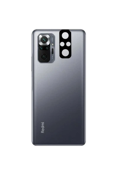 Xiaomi Redmi Note 10 Pro Kamera Lens Koruyucu Siyah Çerçeveli Korunaklı (3D K.C) Siyah - 2
