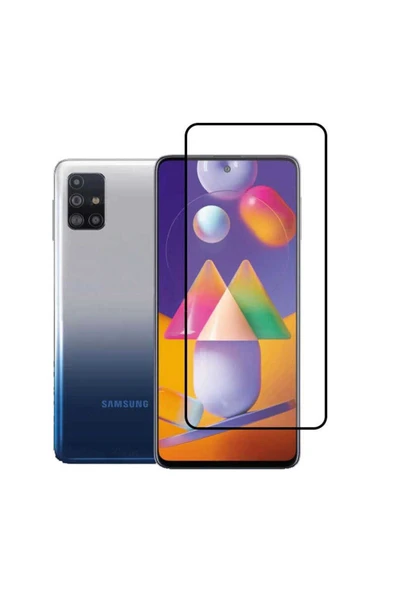 Samsung Galaxy M51 Ekran Koruyucu Kırılmaya Dayanıklı Cam Koruyucu /Muzy-5d- Siyah - 2