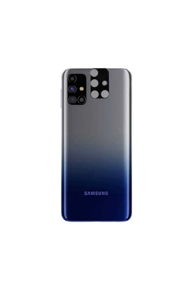 Samsung Galaxy M31S Kamera Lens Koruyucu Siyah Çerçeveli Korunaklı (3D K.C) Siyah - 2