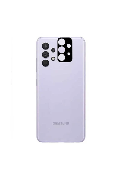 Samsung Galaxy A02S Kamera Lens Koruyucu Siyah Çerçeveli Korunaklı (3D K.C) Siyah - 2