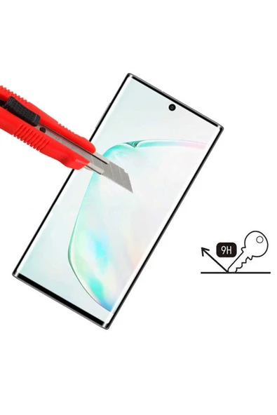 Samsung Galaxy Note 10 Plus Heptekiletişim Kavisli Full Yapışkanlı Cam Ekran Koruyucu - 2