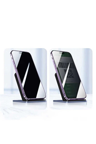 Apple iPhone 16 Pro Max Hayalet Ekran Koruyucu Tam Kaplayan Kavisli Tasarım (Z-KOR-PRİVACY) - 2