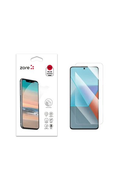 Xiaomi Redmi Note 13 Pro 5G Ekran Koruyucu Esnek Nano Kırılmaz Cam (BLUE) ürün görseli 1